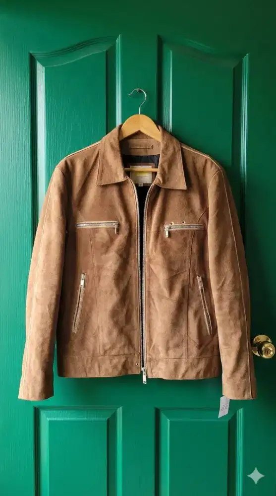 Jaket kulit asli import