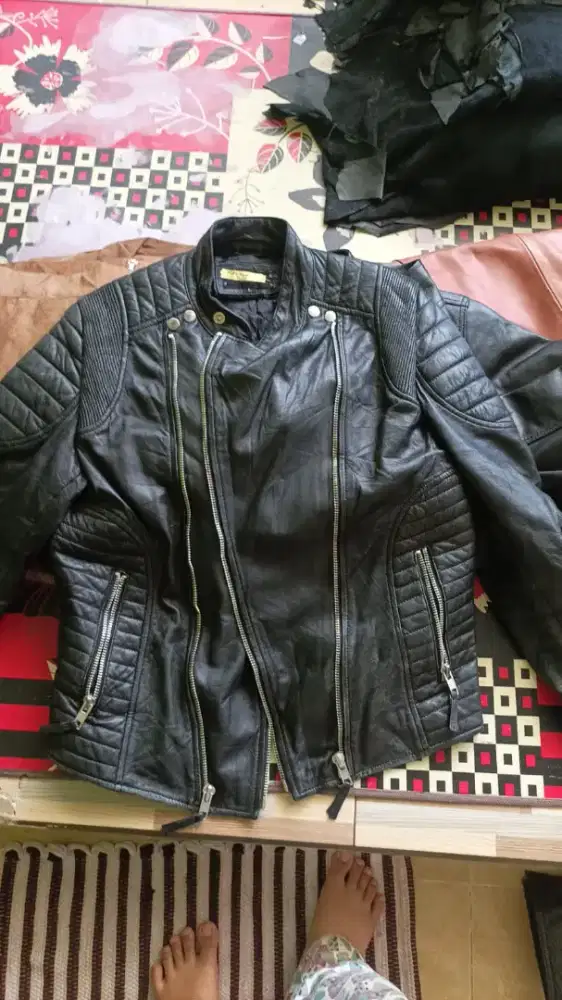 Jaket kulit asli import