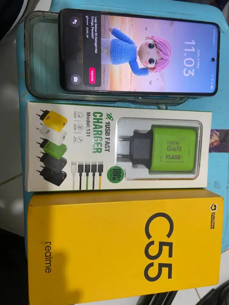 Realme C55 8/256 Bagus Normal