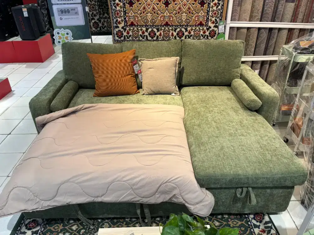 Promo Sofa Bed Markus Selma – Multifungsi + Storage | Promo Besar!