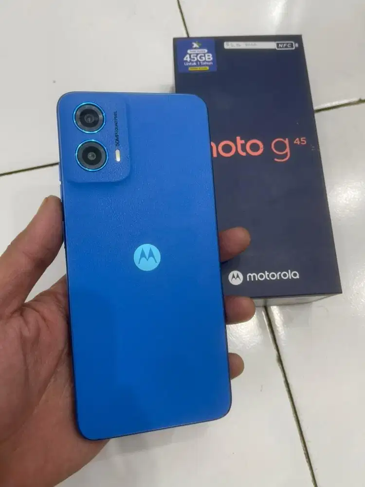 Mot G45 Ram 8/256 GB Fullset ada mines