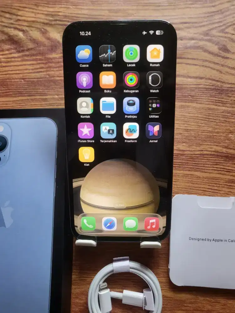 Iphone 13 128gb Pro Max siera blue fulset mulus no minus