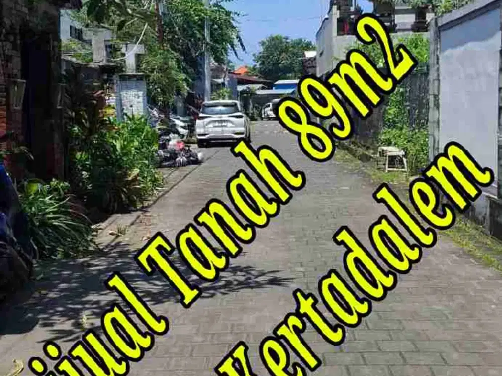 Dijual Tanah 0,89a di Jln Kertadalem Sari Denpasar Selatan Bali