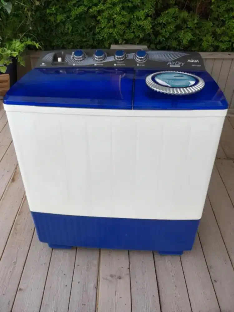 Jual mesin cuci 2 tabung AQUA 14 KG Type QW-1450T,orisinil ,siap pakai