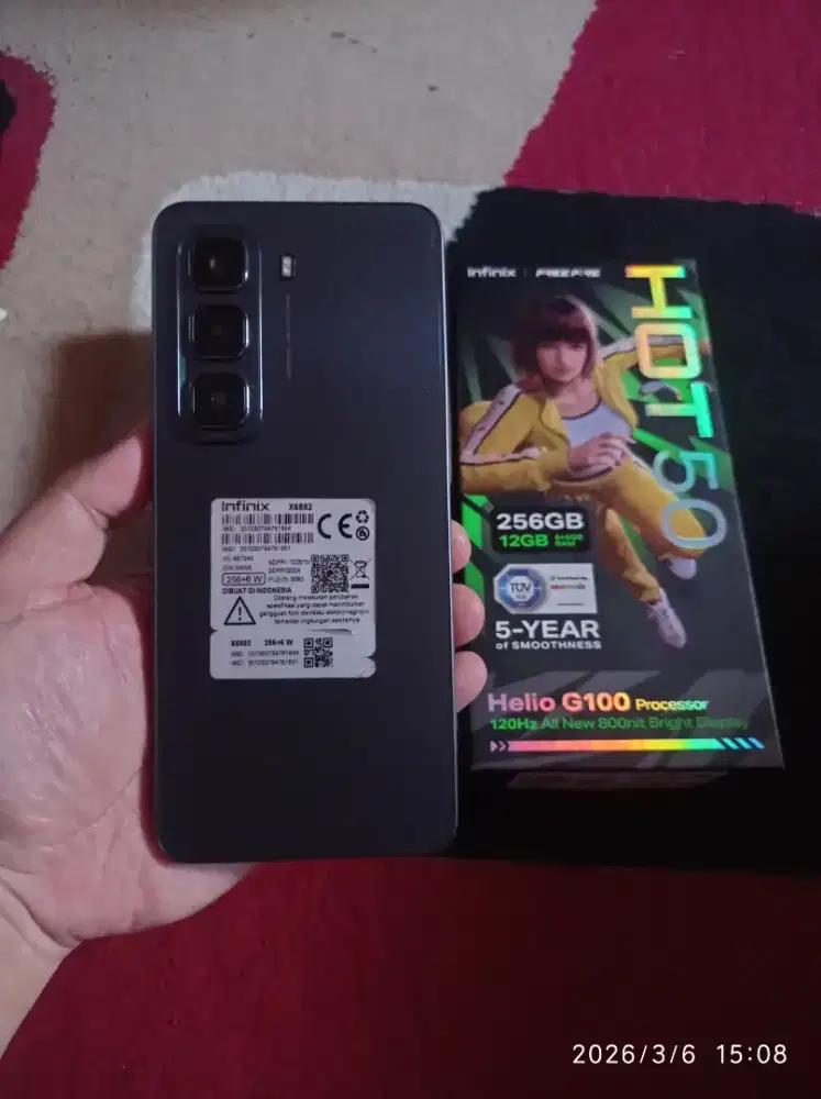 BISMILLAH INFINIX HOT 50 RAM 6/256 FULSET MULUS