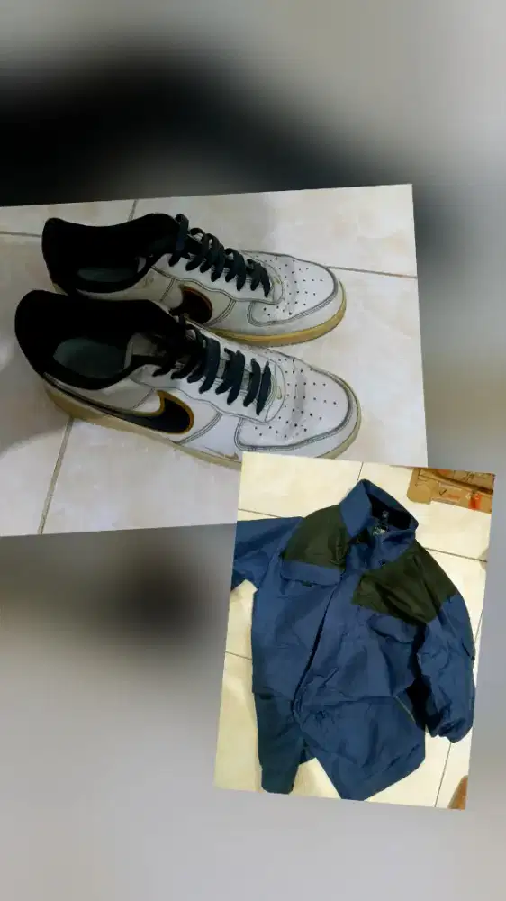 Nike air max dan jaket karrimor