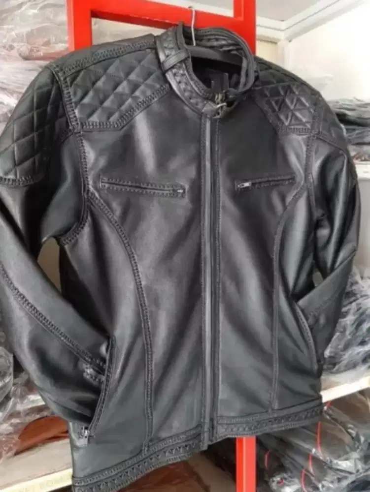 Jaket kulit domba asli buat touring atau harian