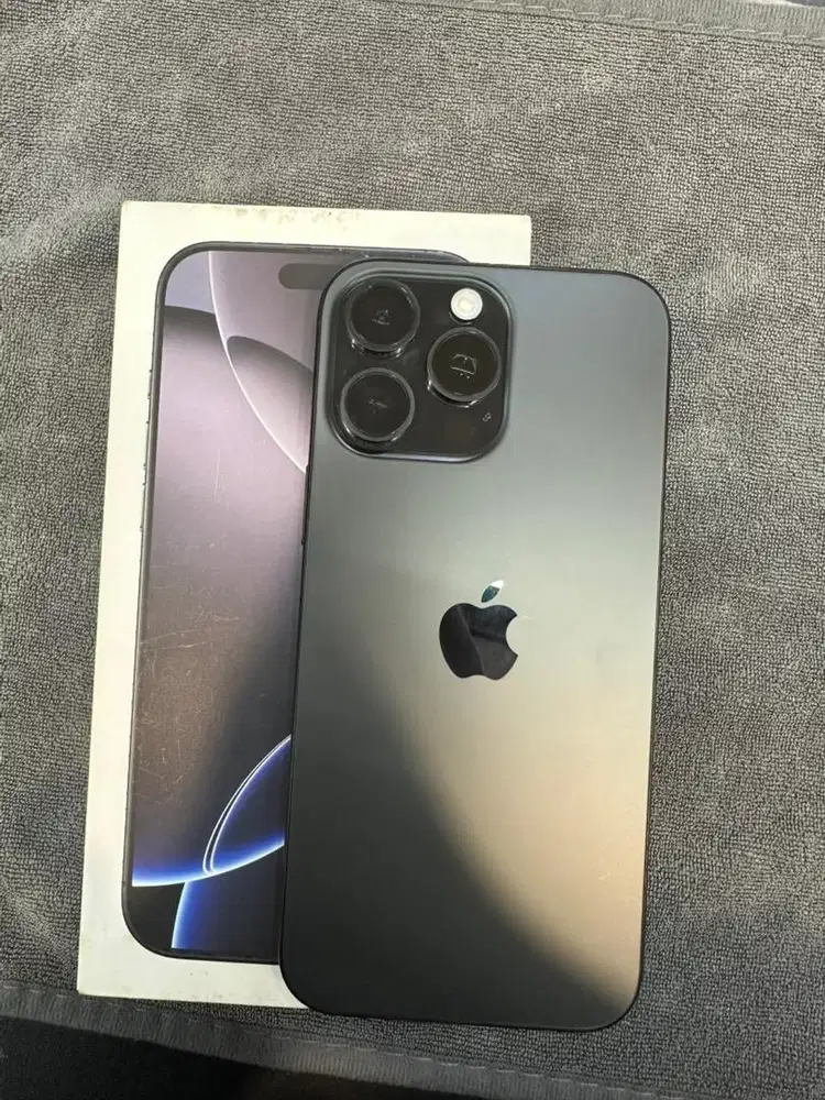 iPhone 16 Pro Max 256GB Black T Garansi iBox 11/07/26 BH 100%