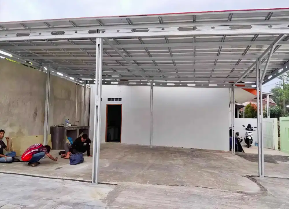 Pasang kanopi dan garasi baja ringan