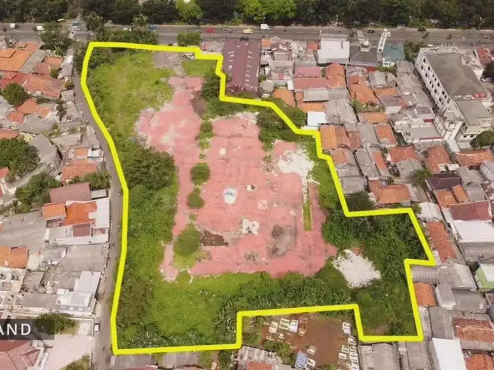 Tanah Cibinong Jl Raya Bogor : LT 11.881 m2, Pinggir Jalan Raya