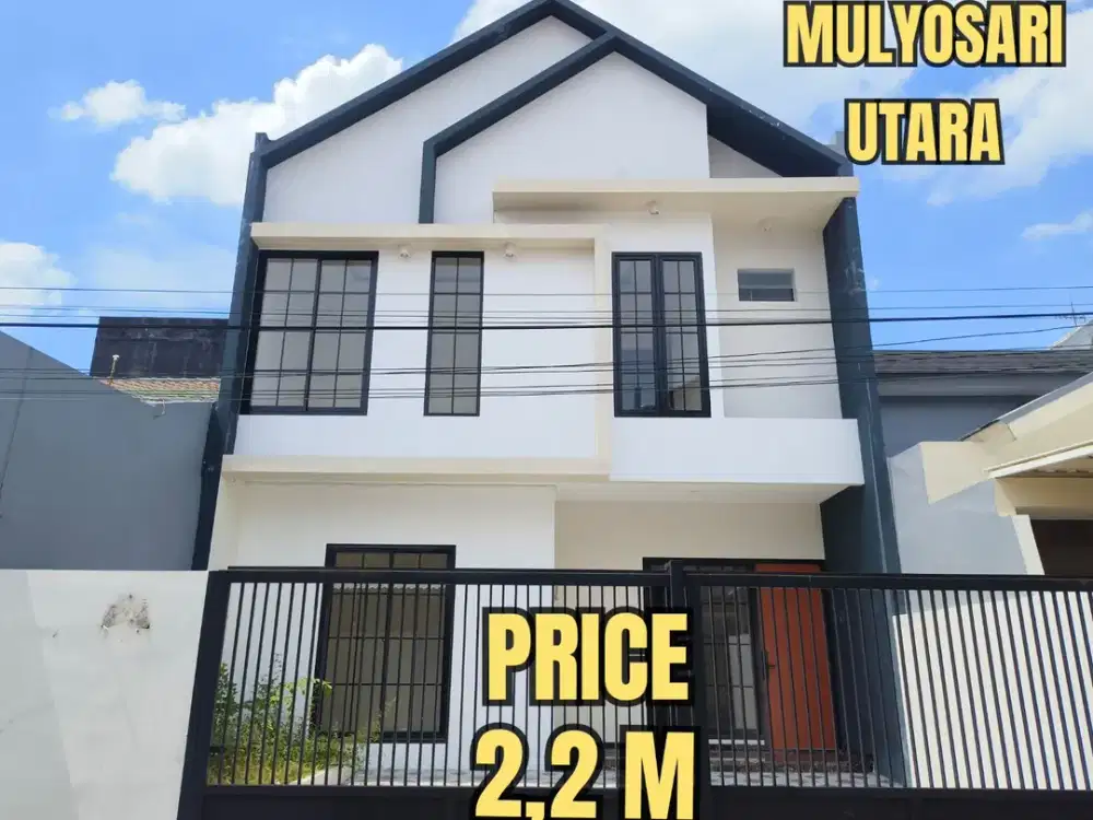 ‼️TURUN HARGA‼️RUMAH BARU GRESS MULYOSARI SUTOREJO, MODERN MINIMALIS 2 LANTAI. DEKAT ITS, UNAIR, UWK, MERR, PAKUWON CITY