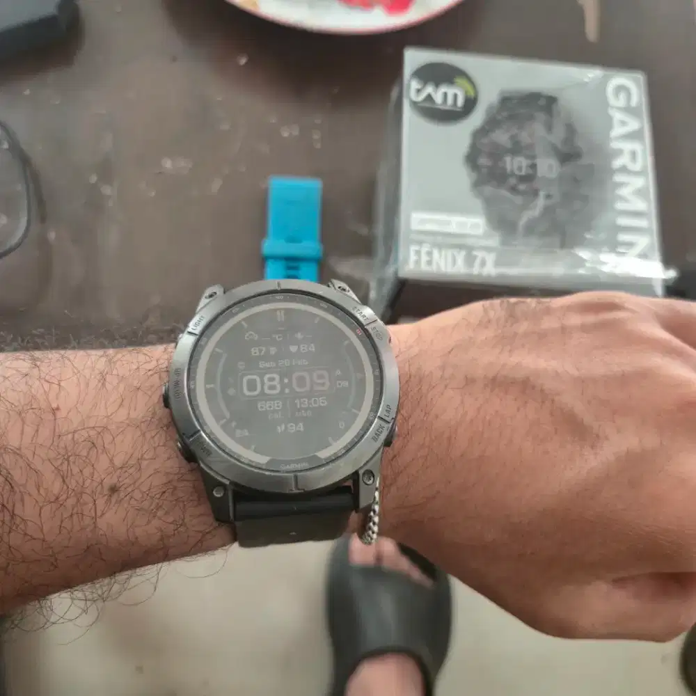 Garmin Fenix 7X sapir solar TITANIUM istimewa