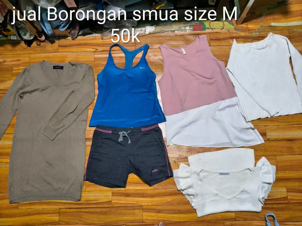 PL Atasan Cewek size M msh bagus layak pakai jual Borongan