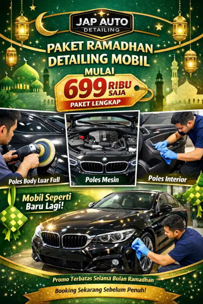 Promo Salon Mobil Full Exterior Interior Ruang Mesin