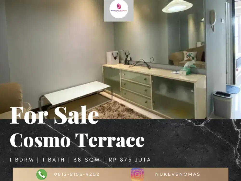 Dijual Apartement Cosmo Terrace 1BR Full Furnished View City