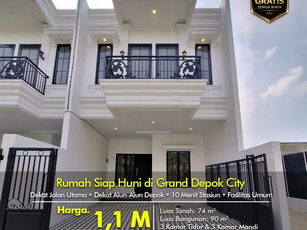 Rumah Harga Terjangkau Lokasi Komplek BRI GDC Depok