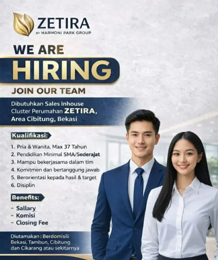 Lowongan sales in house Properti