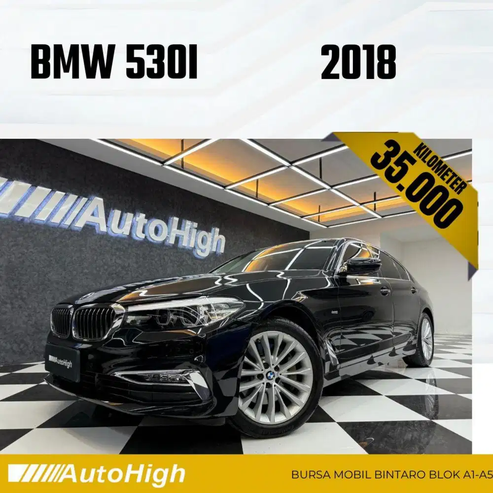 DP10% [Km35.000] 530i Luxury 2018 Black / M-Sport Reg 2020 #AUTOHIGH