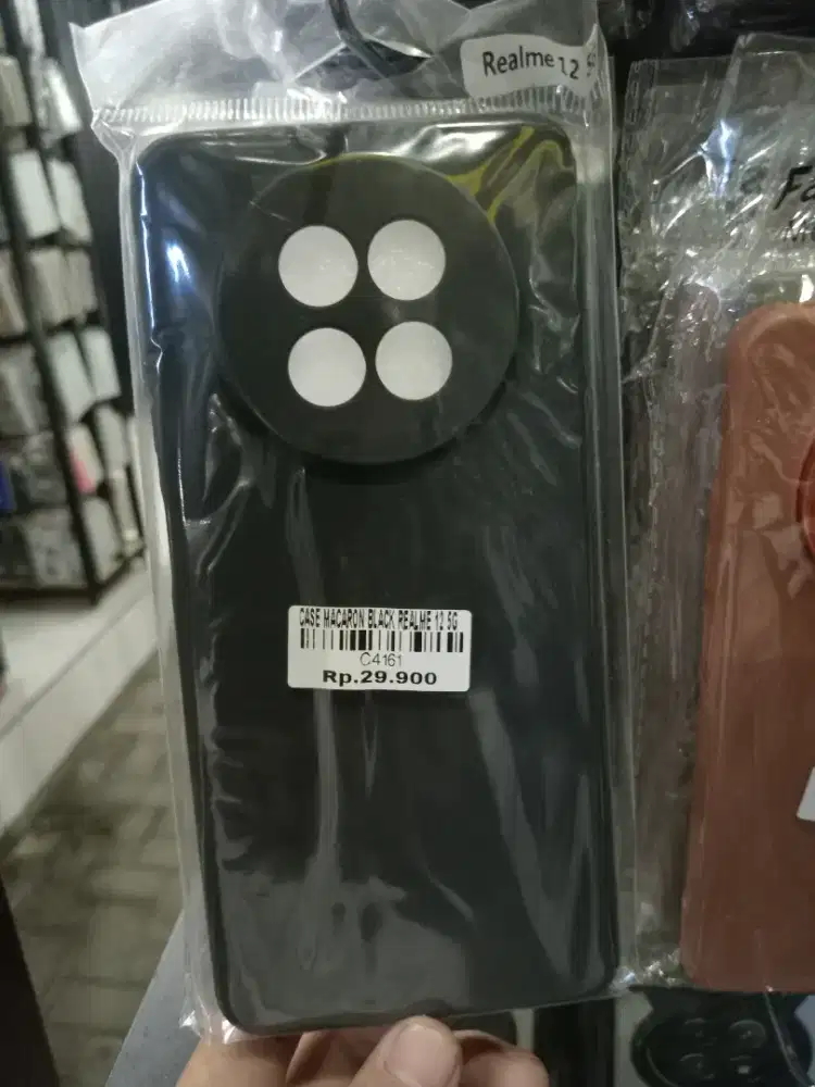 CASE MACARON BLACK REALME 12 5G ATLANTIS DAHSYAT