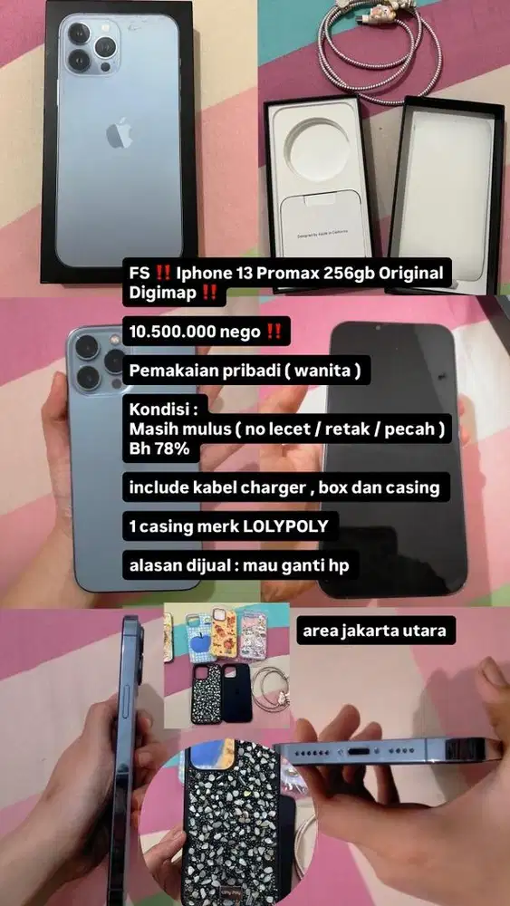 IPHONE 13 PRO MAX 256gb ORIGINAL DIGIMAP