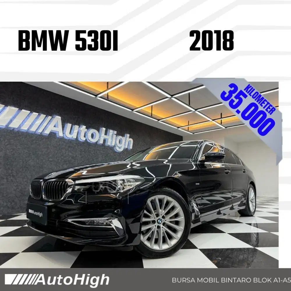 DP10% [Km35.000] 530i Luxury 2018 Black / M-Sport Reg 2019 #AUTOHIGH