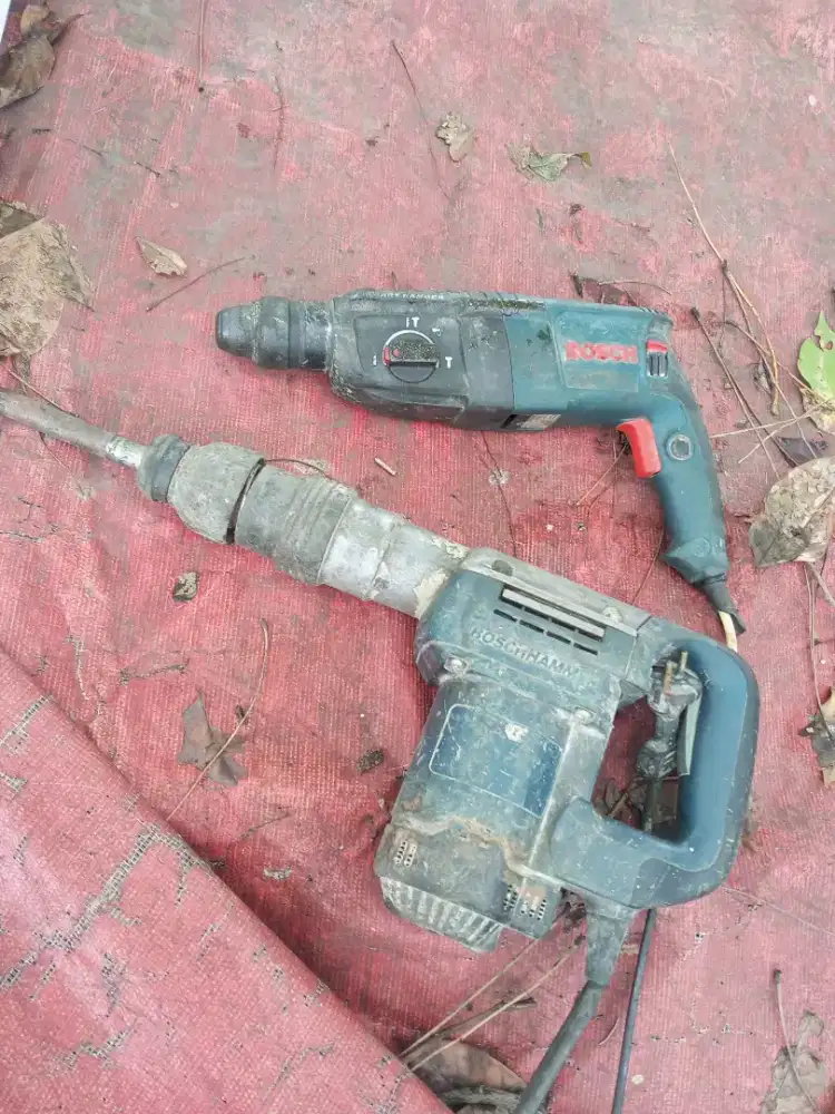 Mesin Bosh bobok tembok Hammer + Bor besar 2brg ada minus Rp.600rb
