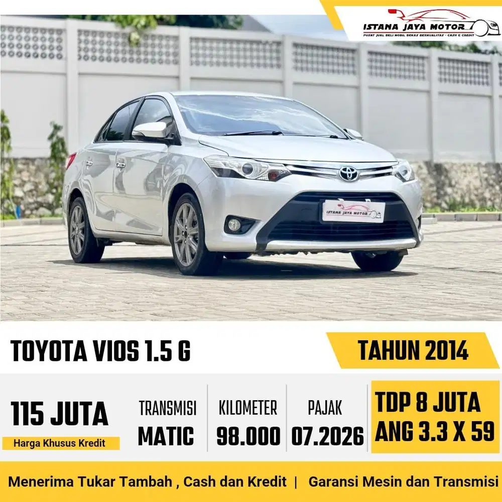 LOW KM Toyota Vios 1.5 G Automatic 2014