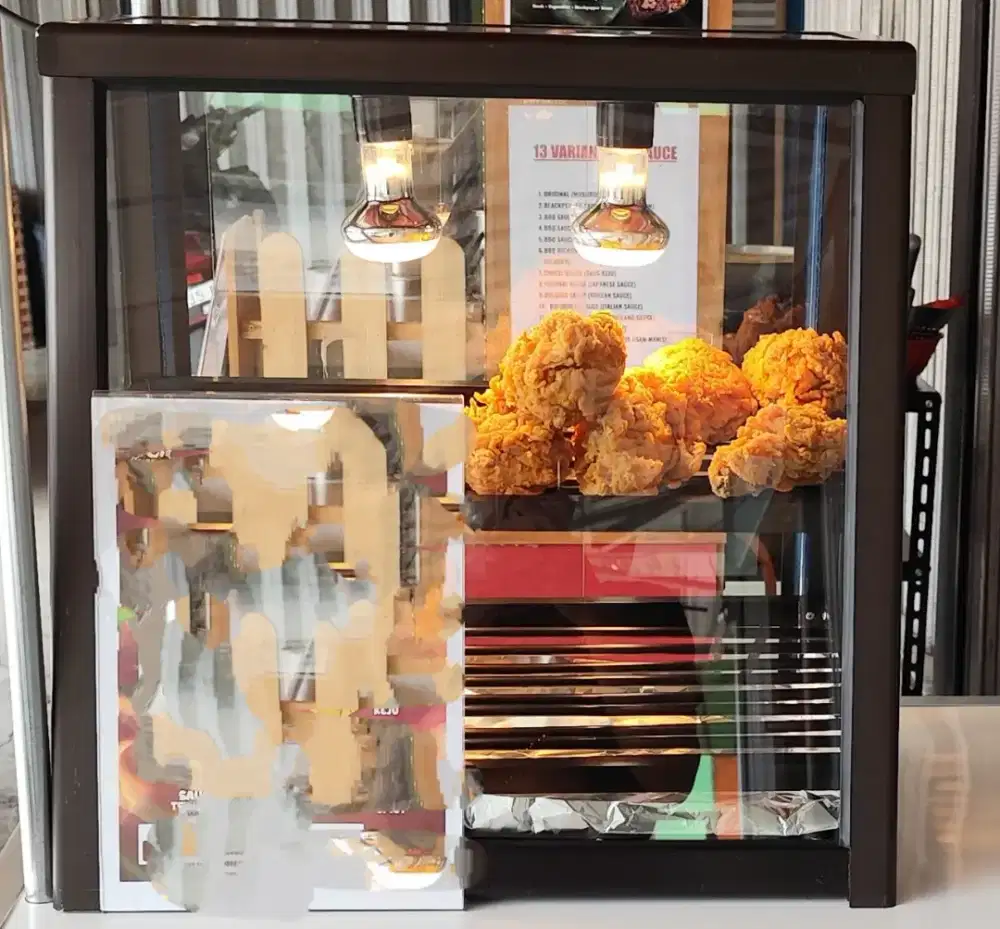 Etalase penghangat ayam