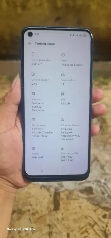 Realme 7i Ram 8 /128gb msh original semua hp casan