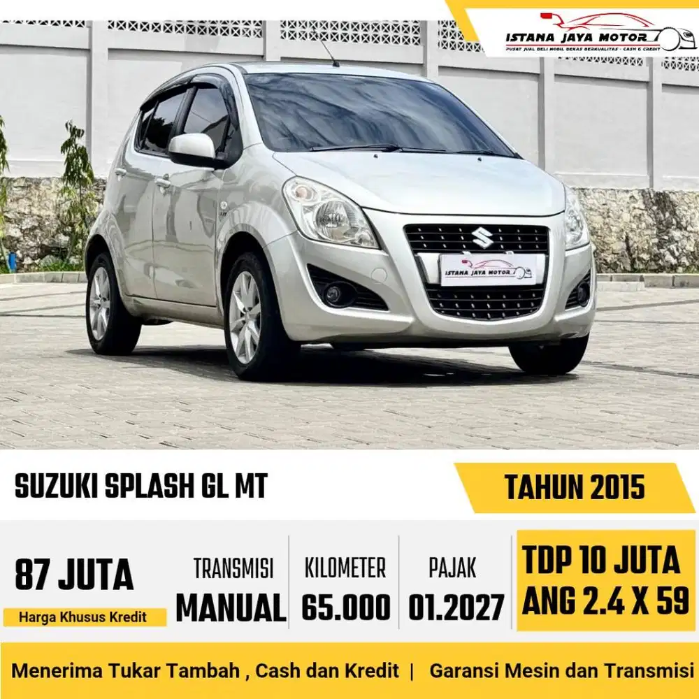 LOW KM Suzuki Splash 1.2 GL MT 2015