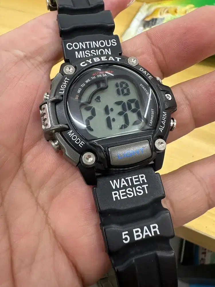 Jam Digital Cybeat J-Axis Vintage Rare mirip Casio Gshock