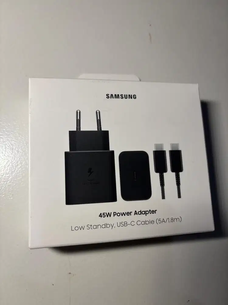Samsung travel 35w set usb type c baru segel ori sein