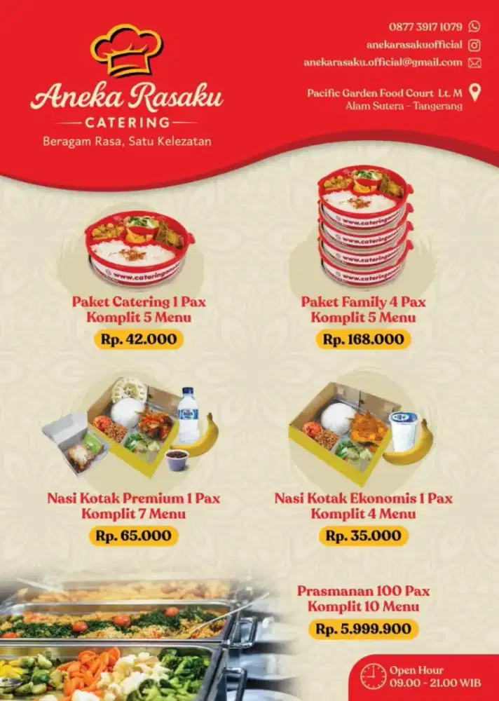 Catering mingguan dan bulanan