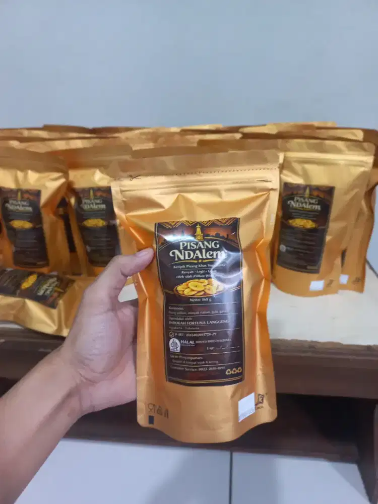 KERIPIK PISANG NDALEM ORIGINAL ASIN GURIH RENYAH