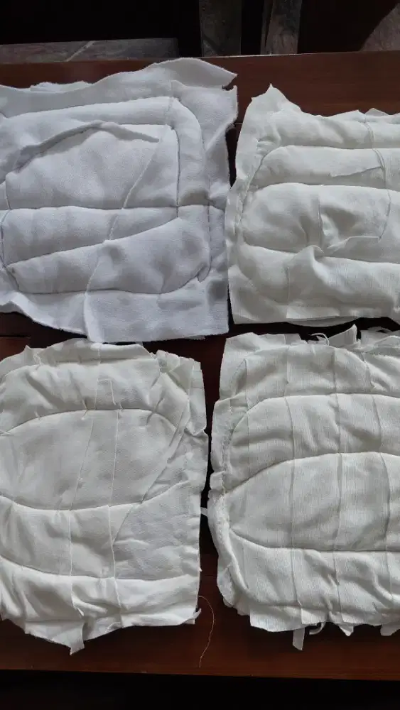 Majun lap tumpuk putih