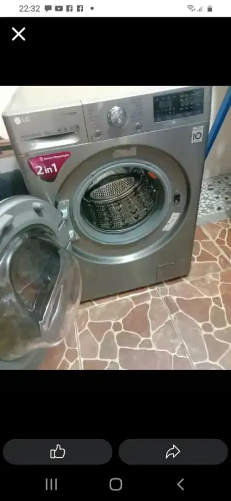 dijual mesin cucii Front loading 9,5kg jumbo mau pindahan