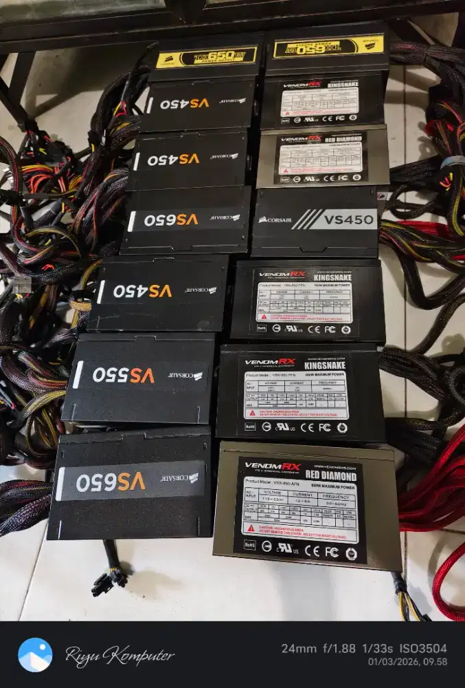 PSU Pure Corsair dan Venom RX