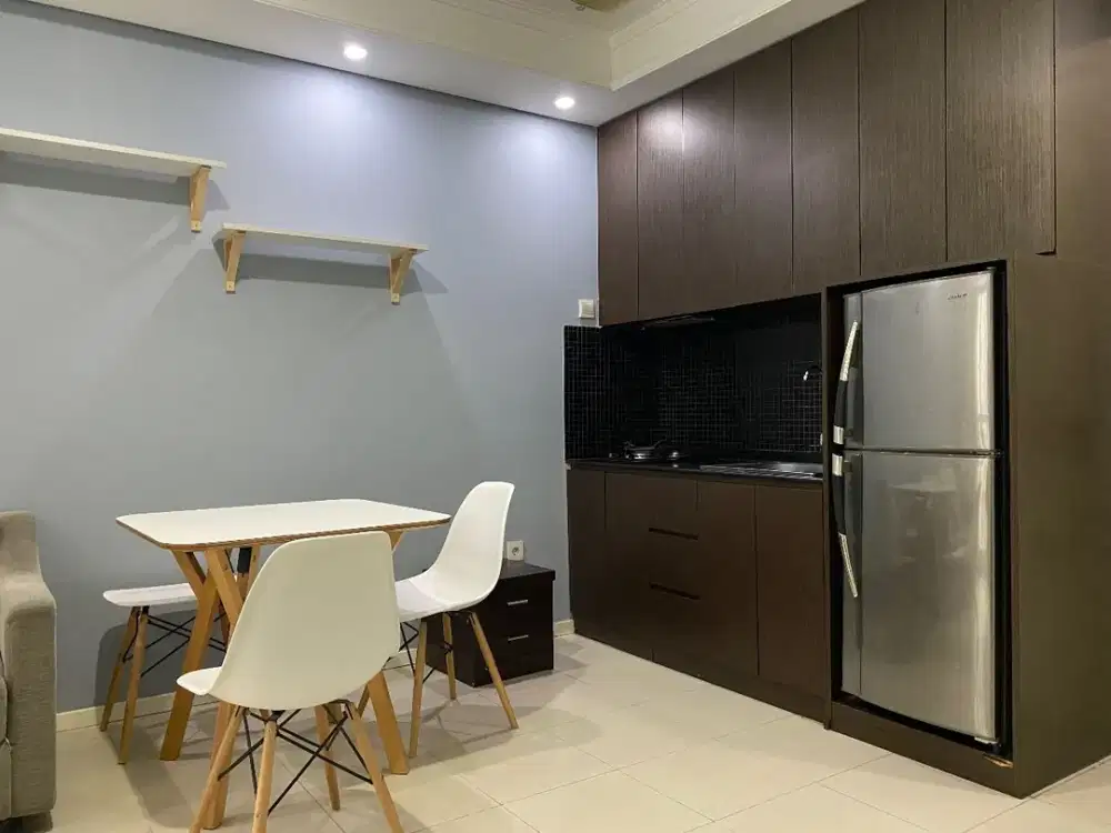 2 kamar furnish bagus lt rendah Apt.Royal mediterania garden