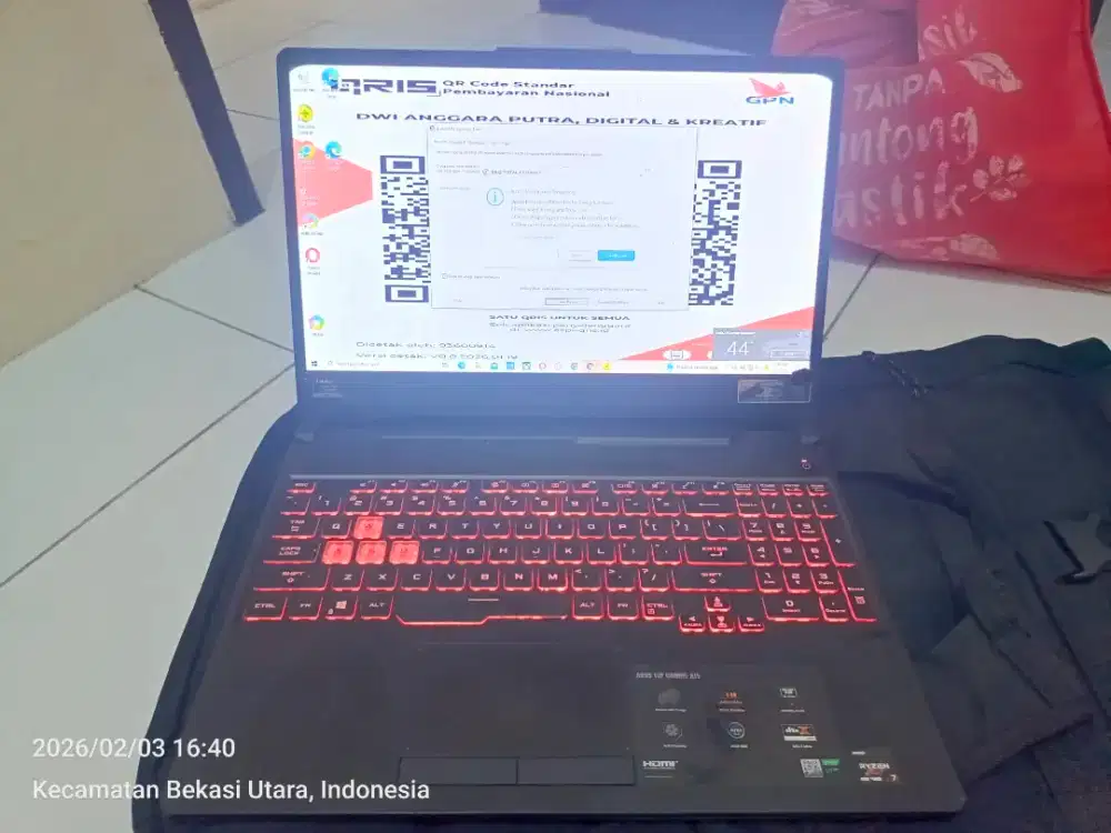 JUAL LAPTOP ASUS TUF GAMING A 15