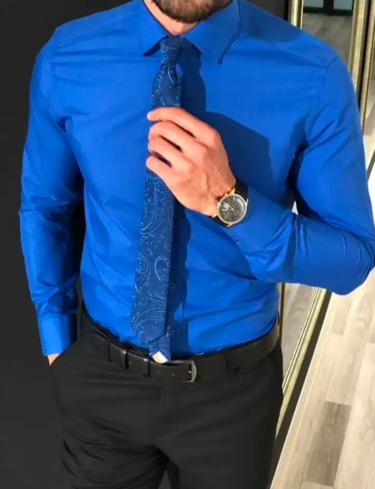 Royal Blue Slim Fit Shirt