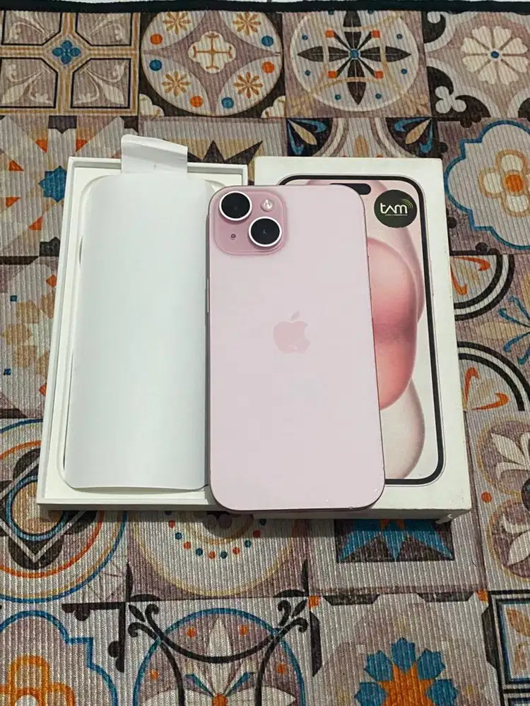 iPhone 15 256gb Pink iBox Fullset Original No Minus