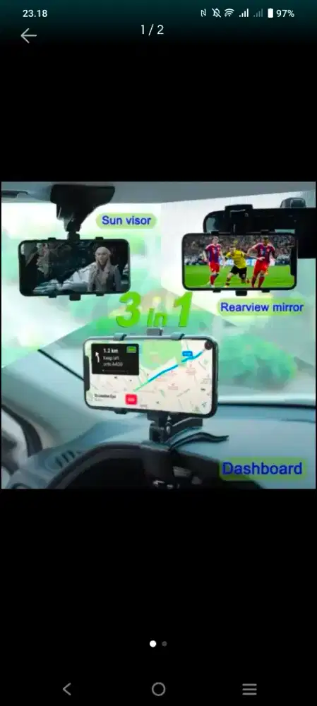 Jual cepat HP holder model nempel dashboard dan nempel kisi AC11