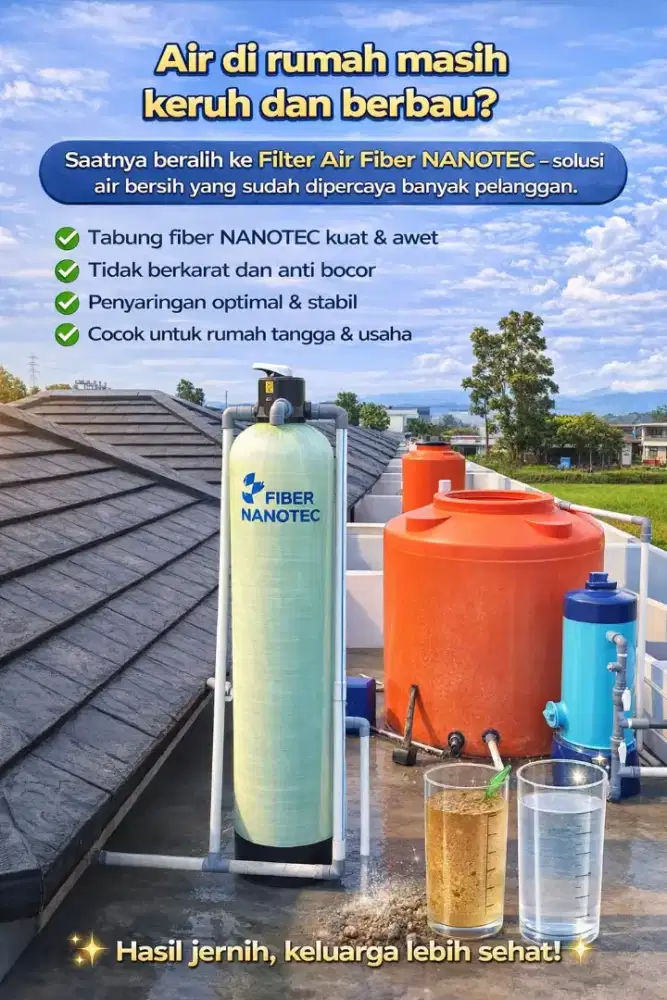 Filter Air Fiber Solusi Air Bersih Praktis