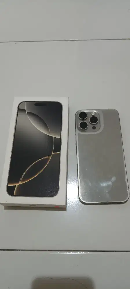 iPhone 16 Pro Max 256GB iBox BH 100% Like New Pemakaian Pribadi