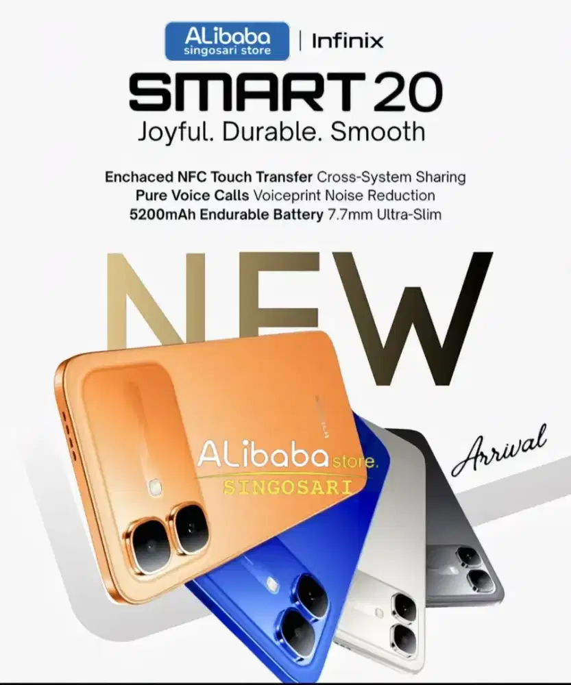 [NEW] Infinix Smart 20 4+4/64GB. Layar 120Hz Smooth Abis!