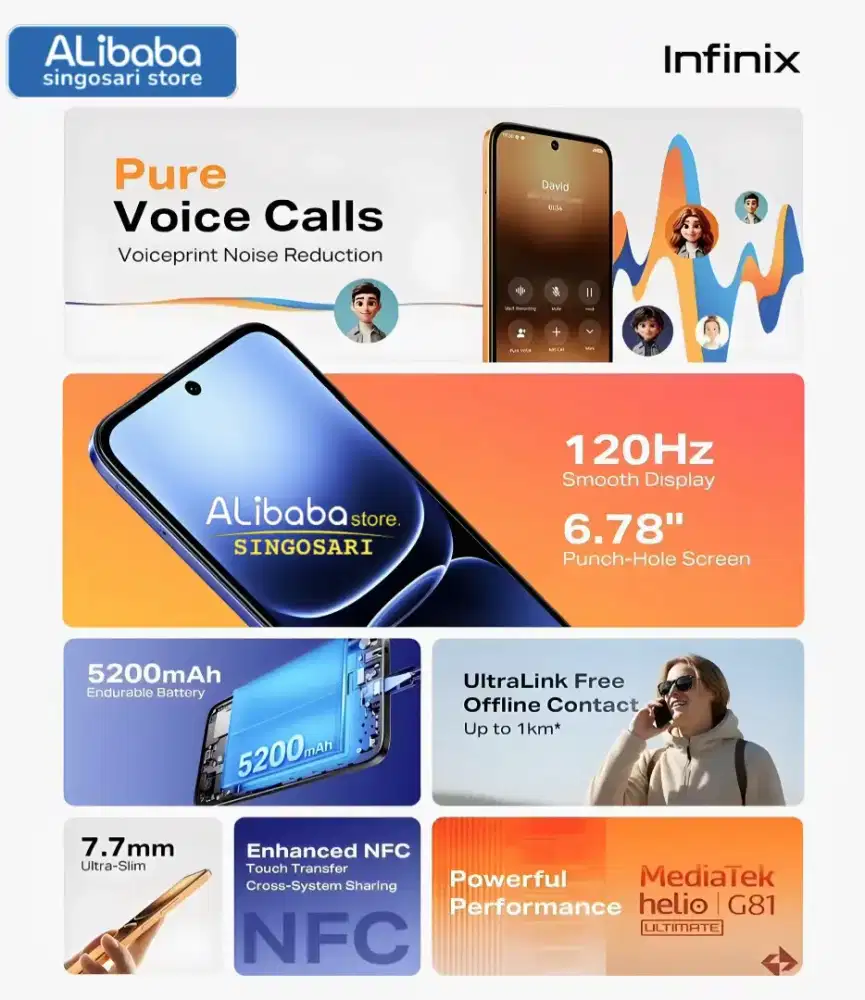 [NEW] Infinix Smart 20 4+4/64GB. Layar 120Hz Smooth Abis!