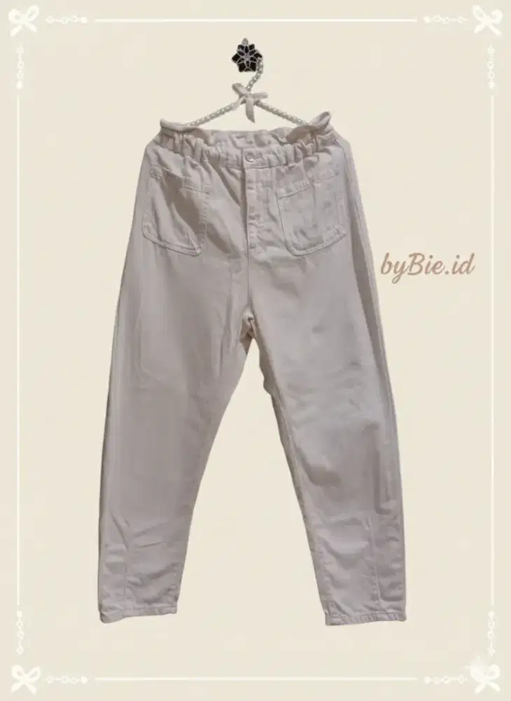 ZARA Jeans Baggy Paperbag Wanita