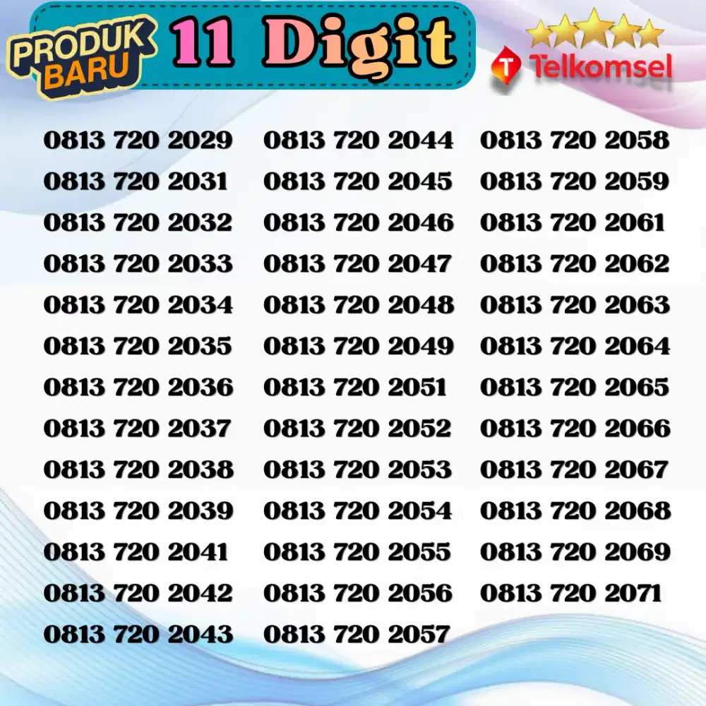 Telkomsel 11 digit nomor cantikk