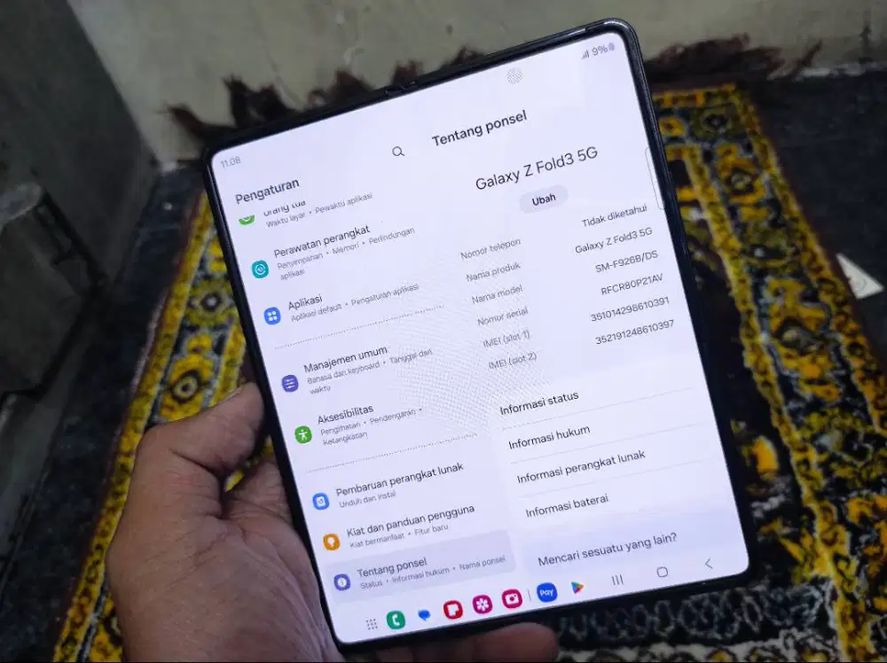 samsung z fold 6 256gb lengkap