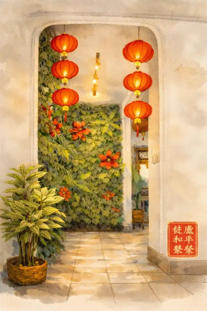 Waiter dan Staff menyajikan makanan